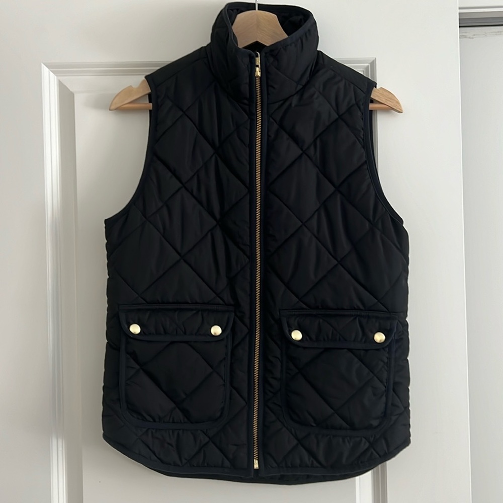 J. Crew Black Primaloft Vest